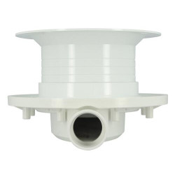 Siphon MAGNETECH® pour sol souple, avec grille PVC, clapet et contre-clapet
