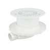 Siphon MAGNETECH® pour sol souple, avec grille PVC, clapet et contre-clapet