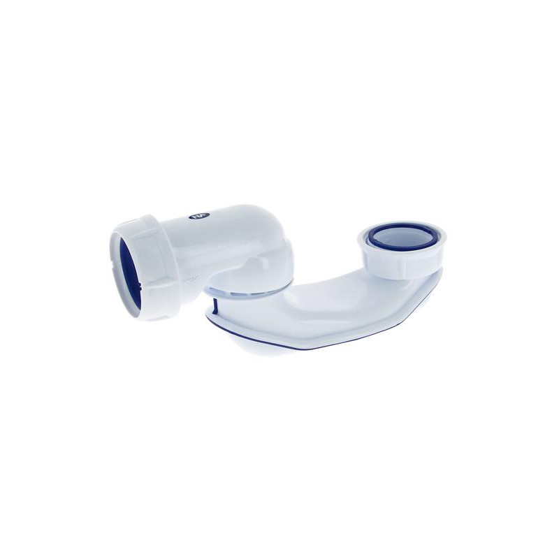Siphon de baignoire EASYBAIN®, articulé, orientable, en plastique blanc, Ø 40 mm