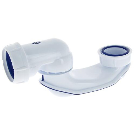 Siphon de baignoire EASYBAIN®, articulé, orientable, en plastique blanc, Ø 40 mm