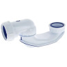 Siphon de baignoire EASYBAIN®, articulé, orientable, en plastique blanc, Ø 40 mm