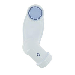 Siphon de baignoire EASYBAIN®, articulé, orientable, en plastique blanc, Ø 40 mm