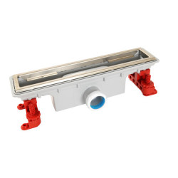 Caniveau long. 390mm s=Ø40mm rac compression