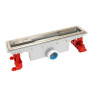Caniveau long. 390mm s=Ø40mm rac compression