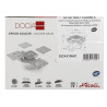 Siphon DOCIA® pour sols carrelés, avec grille, sortie horizontale - réf. SICAX10IHC