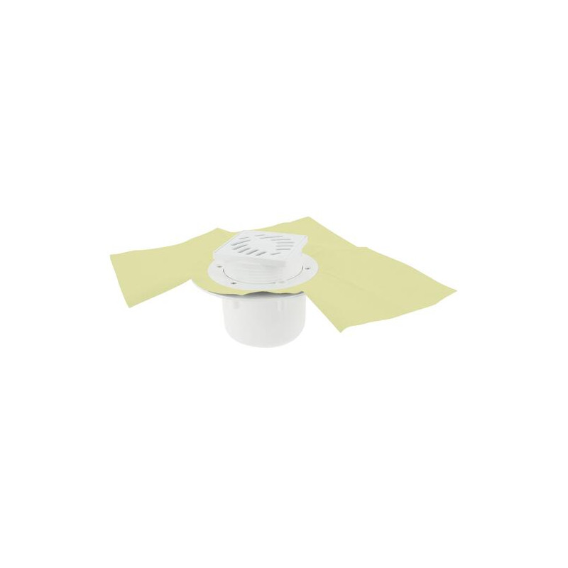 Siphon pour carré. s/vert.gr 15+natte