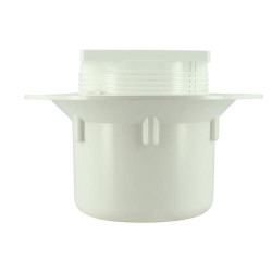 Siphon pour carré. s/vert.gr.10x10 PVC + natte