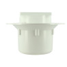 Siphon pour carré. s/vert.gr.10x10 PVC + natte