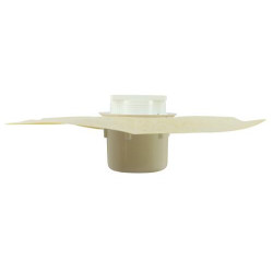 Siphon pour carré. s/vert.gr.10x10 PVC + natte