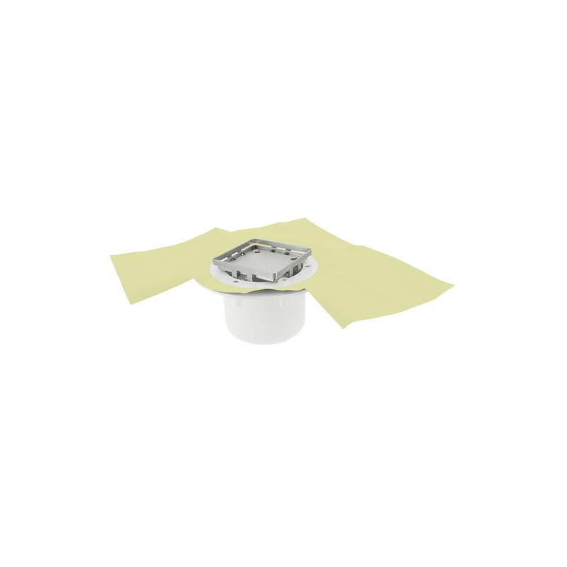 Siphon pour carré s/vert.cadre+gr.a.carr+natte