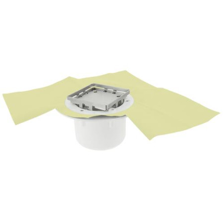 Siphon pour carré s/vert.cadre+gr.a.carr+natte