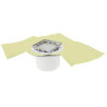 Siphon pour carré s/vert.cadre+gr.a.carr+natte