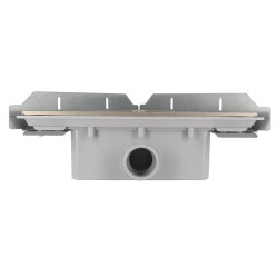 Corps de siphon d'angle DOCIA® Systèmes, avec cadre, sans grille