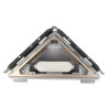 Corps de siphon d'angle DOCIA® Systèmes, avec cadre, sans grille