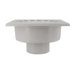 Siphon cour 25x25 sort.110 gris clair