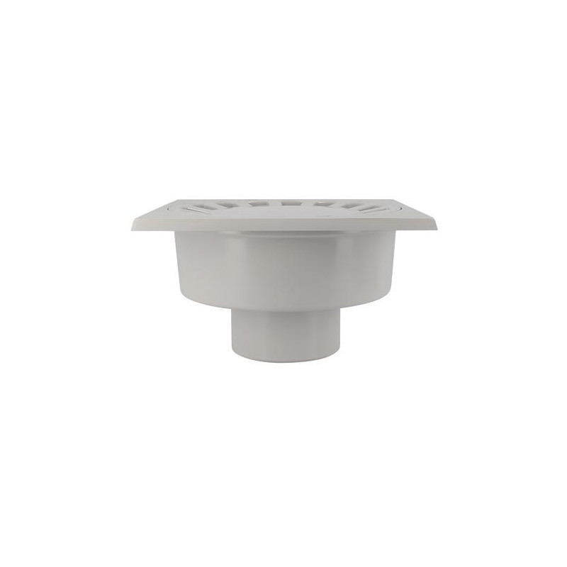 Siphon cour 25x25 sort.110 gris clair