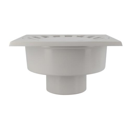 Siphon cour 25x25 sort.110 gris clair