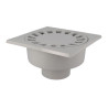 Siphon cour 25x25 sort.110 gris clair