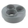 Tampon de réduction triple, mâle-femelle, Ø 109/50/40/40 mm D/d, PVC à coller