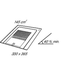 Chatiere surface de ventilation 145 cm2 anthracite