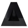Chatiere demi ronde plage trapezoidal anthracite