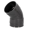 Coude HOMETECH®, Ø 100 mm, femelle-femelle à 40°, à coller