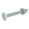 Boîte 50 vis M6x50 + 50 écrous M6 en acier compatibles avec INVISI28 et INVISI29