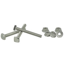 Boîte 50 vis M6x50 + 50 écrous M6 en inox A2 compatibles INVISI28 et INVISI29
