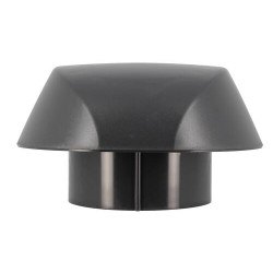 Chapeau venti. simple+moustiq. Ø100 anthracite