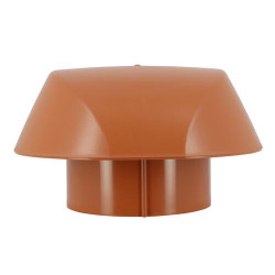 Chapeau venti. simple+mous. Ø100 terracotta