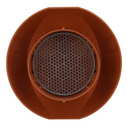 Chapeau venti. simple+mous. Ø100 terracotta