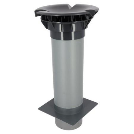 Chapeau aerau. plat.toit plat d160 anthracite
