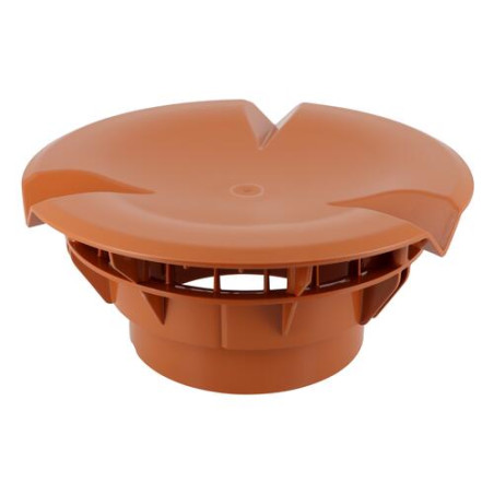 Chapeau aerauliqu.simple pour vmc d160 terracott