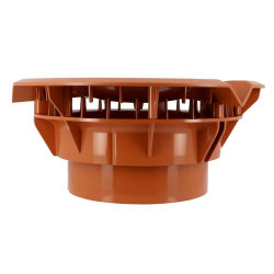 Chapeau aerauliqu.simple pour vmc d160 terracott