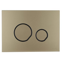Plaque de commande DUO laiton