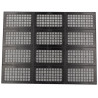 Grille menuiserie vent"x" 600 avec moustiqu. noir