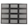 Grille menuiserie vent"x" 600 avec moustiqu. noir