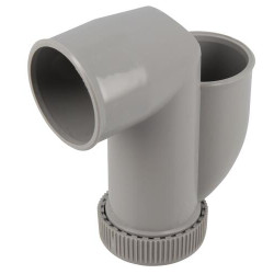 Crosse siphon mach.laver Ø40 s.horiz