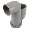 Crosse siphon mach.laver Ø40 s.horiz