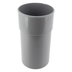Manchette, Ø 100 mm, mâle-femelle, à coller, gris, en PVC
