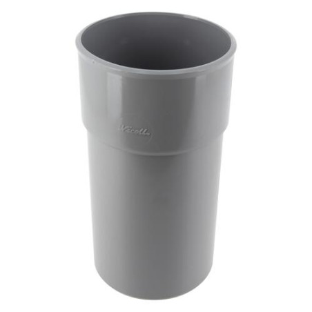 Manchette, Ø 100 mm, mâle-femelle, à coller, gris, en PVC