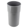 Manchette, Ø 100 mm, mâle-femelle, à coller, gris, en PVC