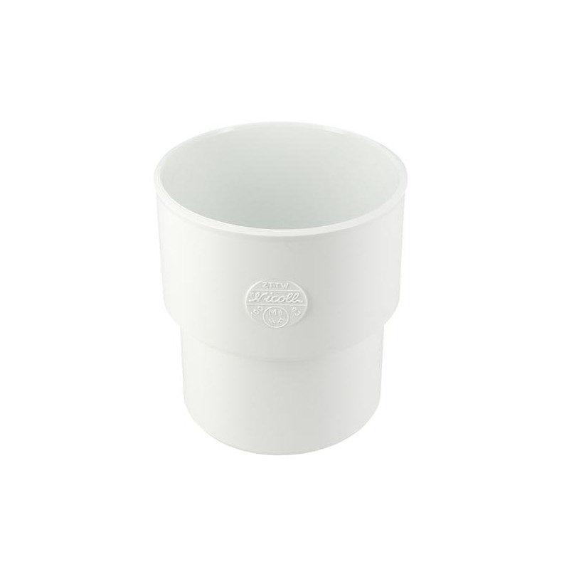 Manchette de réparation, mâle en PVC blanc, mâle Ø 93, femelle Ø 100