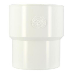 Manchette de réparation, mâle en PVC blanc, mâle Ø 93, femelle Ø 100