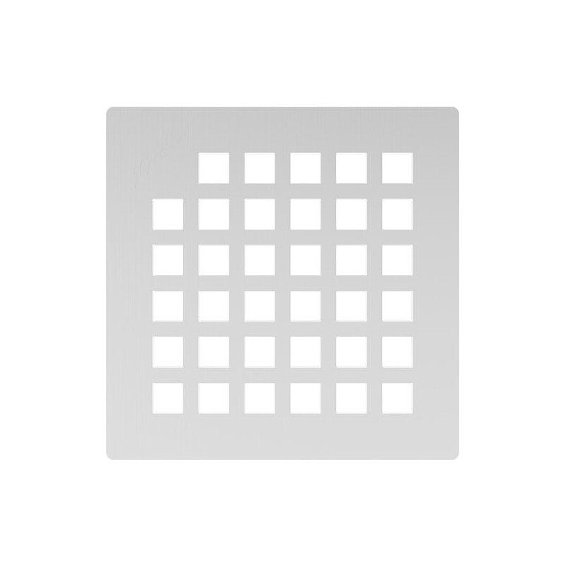 Grille inox pour siphon design carré 10x10