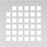 Grille inox pour siphon design carré 10x10