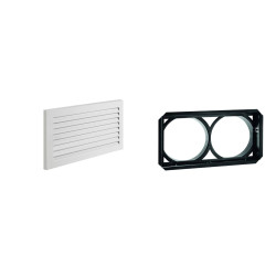 Grille perforée 35x20 B125 blanc