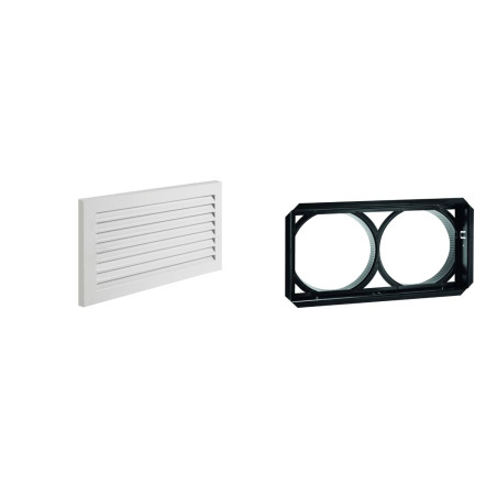 Grille perforée 35x20 B125 blanc