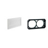 Grille perforée 35x20 B125 blanc