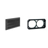 Grille perforée 35x20 B125 noir